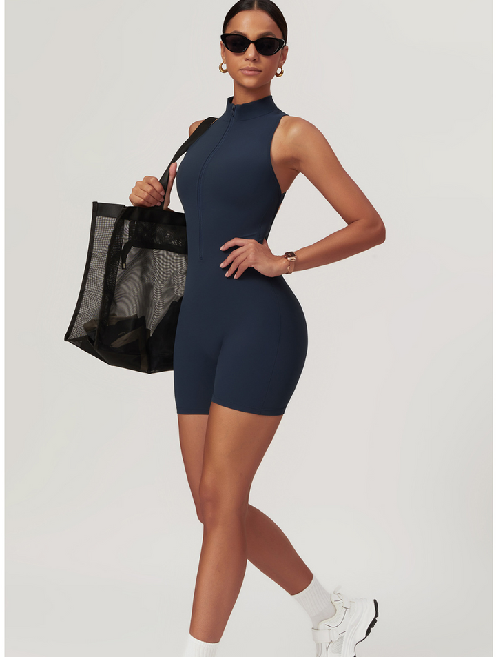 Fenna | Women's Seamless Shaping Yoga Fitness Jumpsuit-Metro Lane Plaza