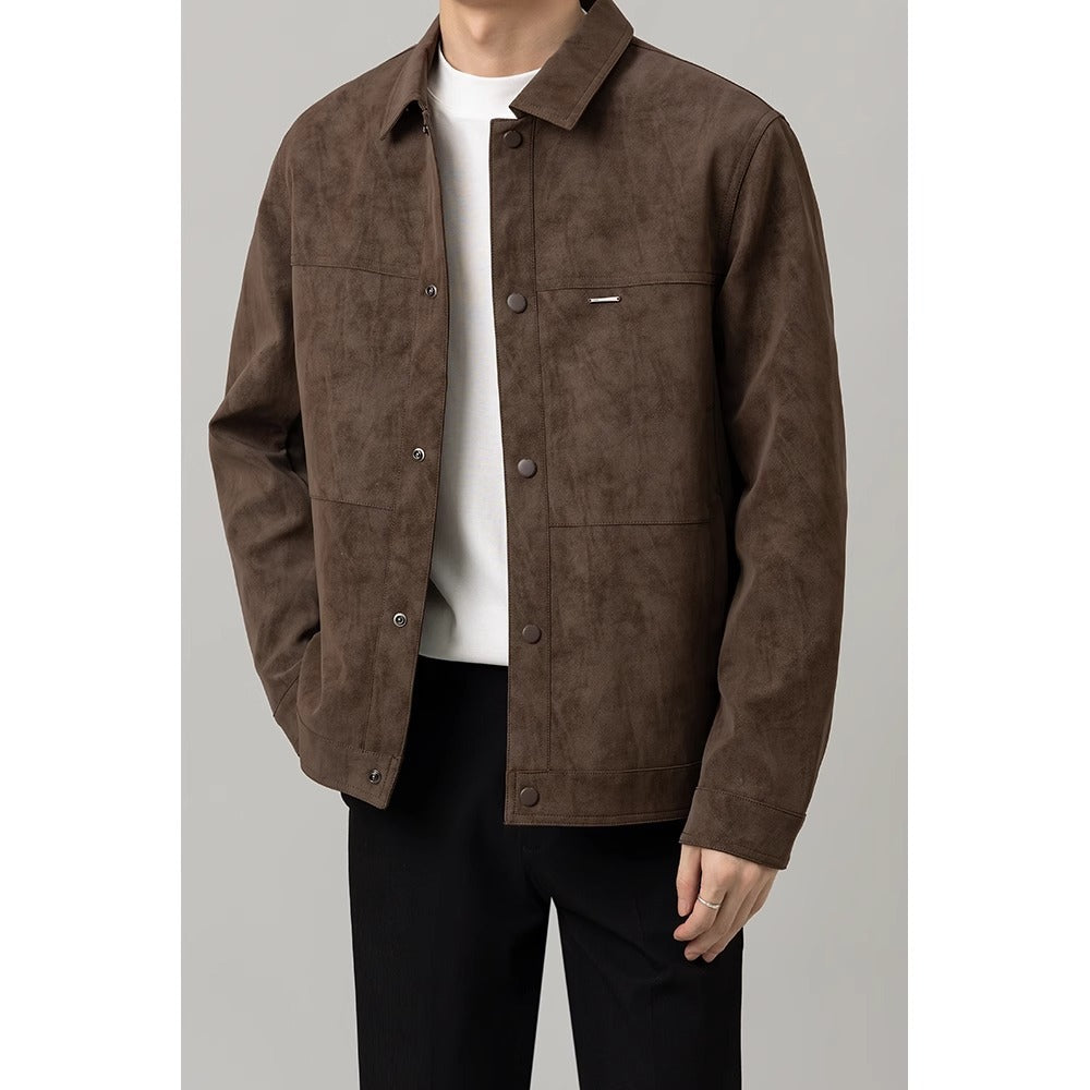 Giacca camicia da uomo con bottoni
