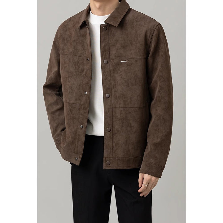 Giacca camicia da uomo con bottoni