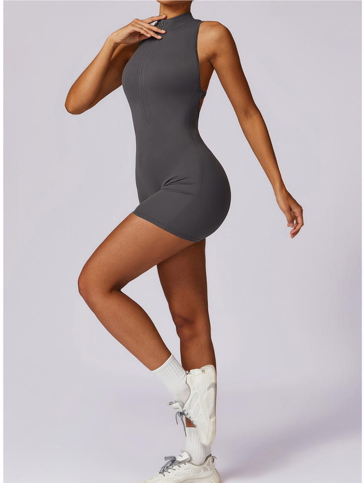 Fenna | Women's Seamless Shaping Yoga Fitness Jumpsuit-Metro Lane Plaza
