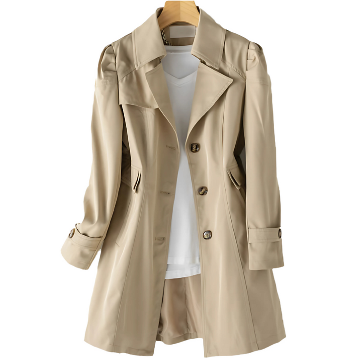 Sophia | Women's Classic Trench Coat with Elegant Design-Metro Lane Plaza