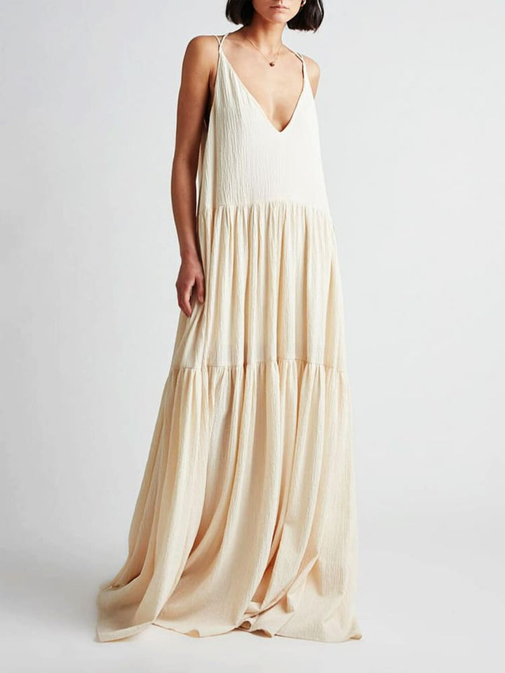 Evelyn | Women's Sleeveless Maxi Sundress-Metro Lane Plaza