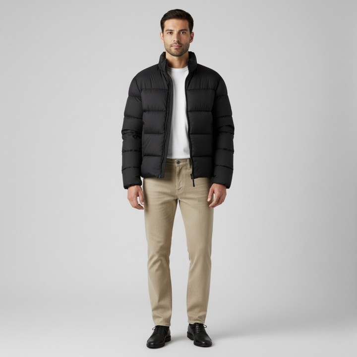 Logan | Men's Classic Puffer Jacket-Metro Lane Plaza