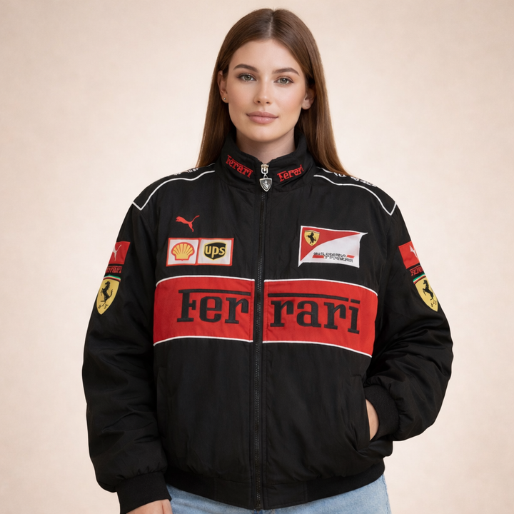Catherine | Women's Elegant and Durable Racer Jacket-Metro Lane Plaza