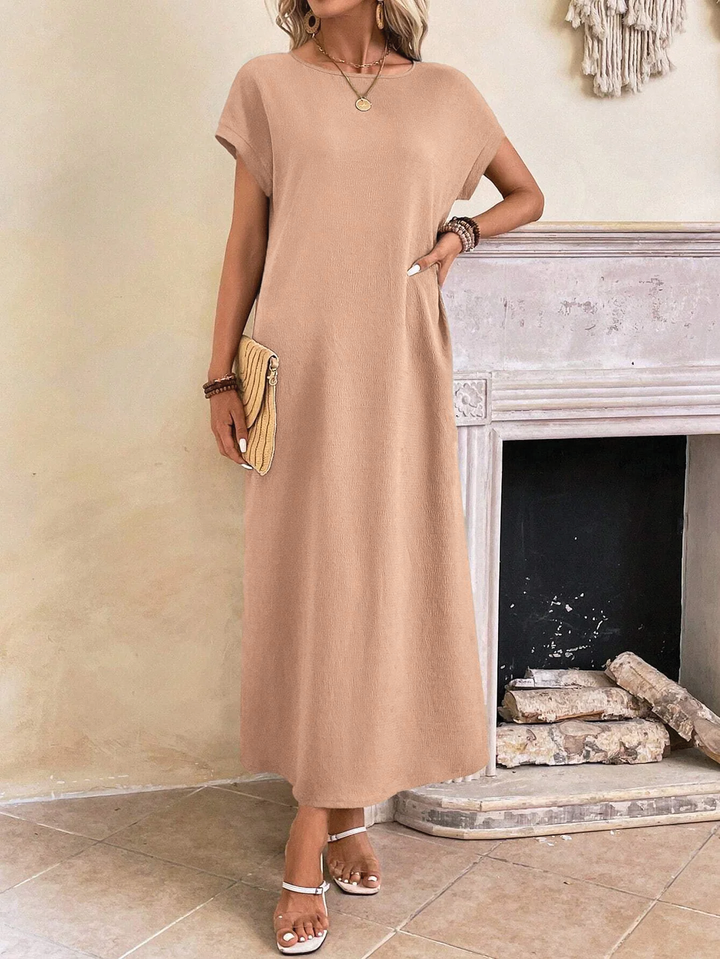 Stella | Women's Casual Batwing Tunic Dress-Metro Lane Plaza