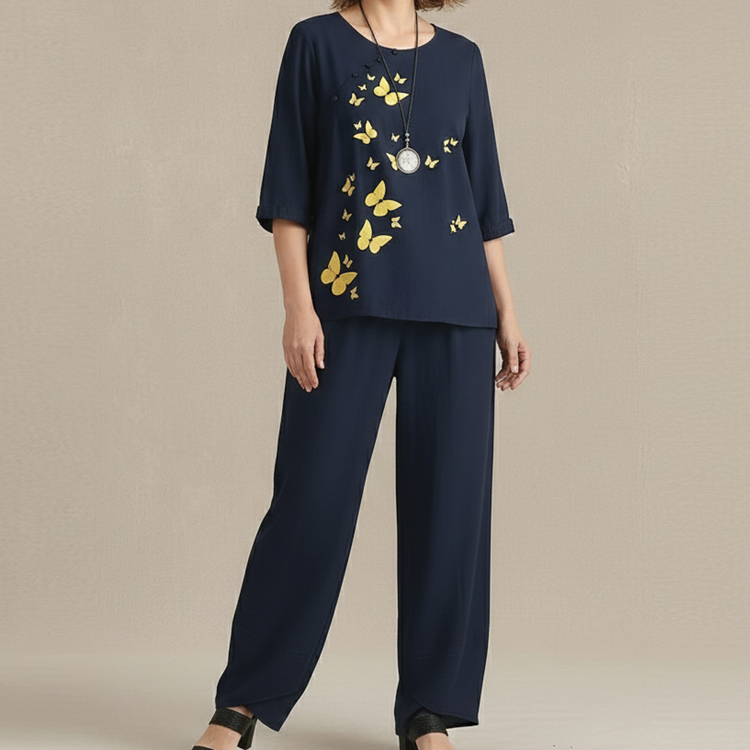 Ava | Women's Two-Piece Outfit Set-Metro Lane Plaza