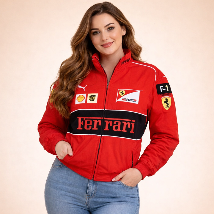 Catherine | Women's Elegant and Durable Racer Jacket-Metro Lane Plaza