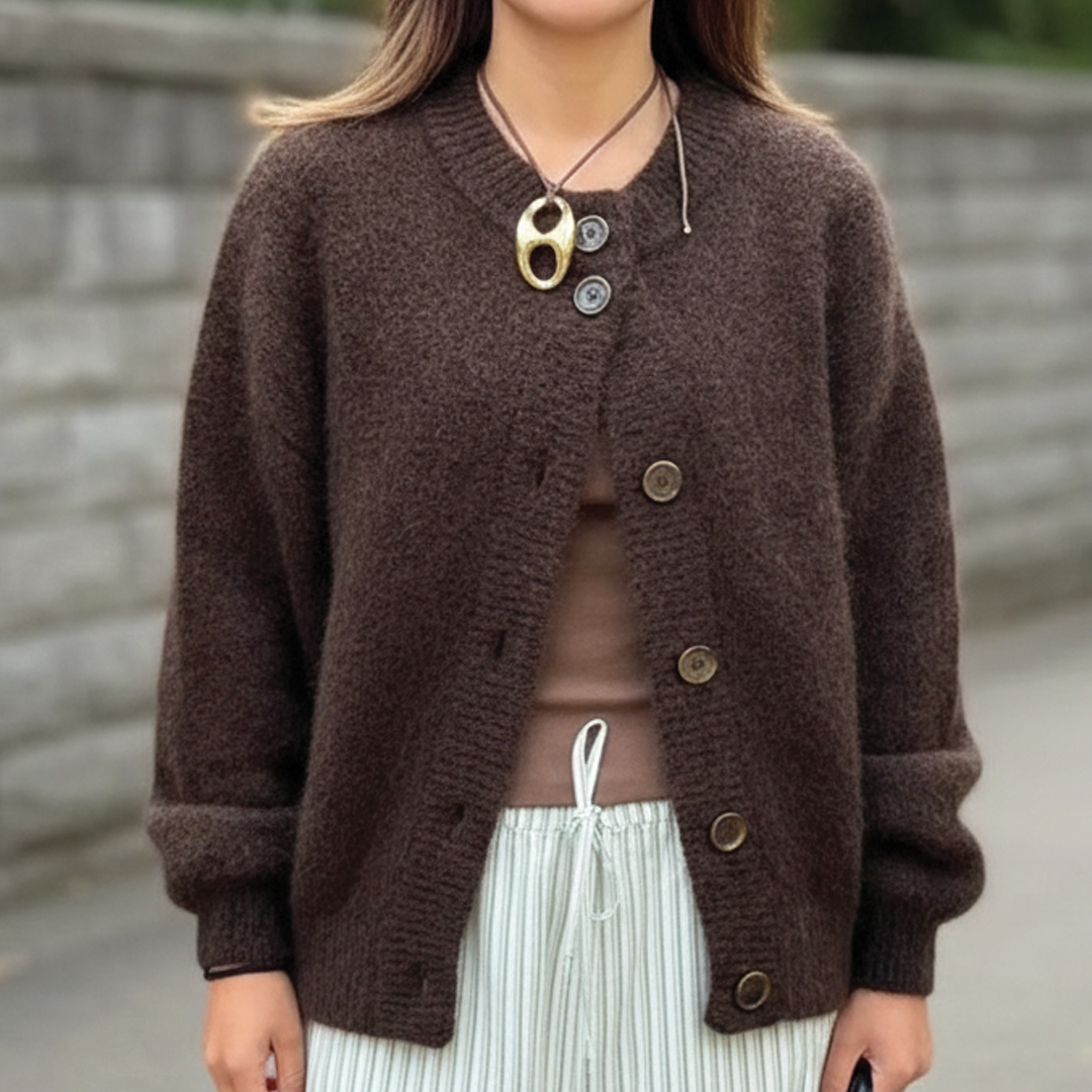 Strickjacke mit Knopfleiste für Damen