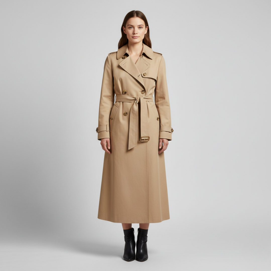 Olivia | Women's Classic Trench Coat-Metro Lane Plaza