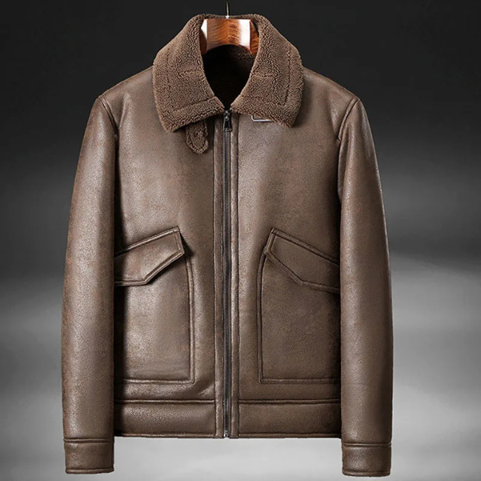 Men's Leather Frontier Coat