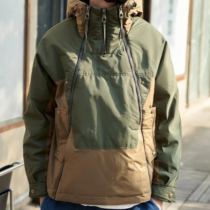 Dicke, wattierte Herrenjacke