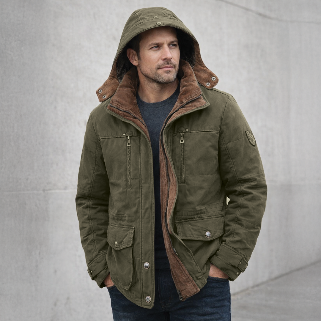 Warme Herren-Winterjacke