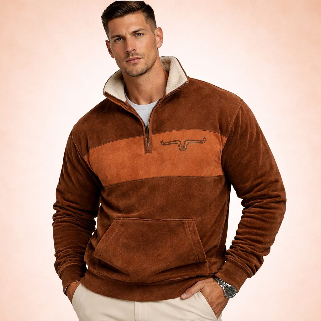 Noah | Men's Cozy Modern Quarter Zip Sweater-Metro Lane Plaza