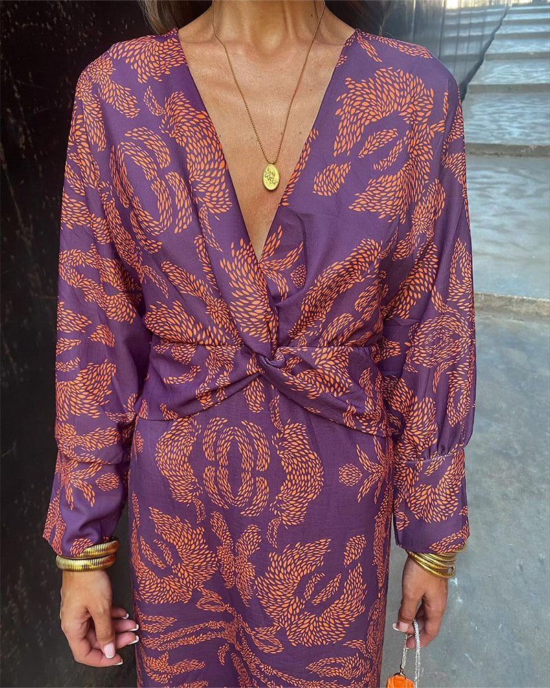 Women's Chic Satin Knot Dress | Stylish Orange Design-Metro Lane Plaza