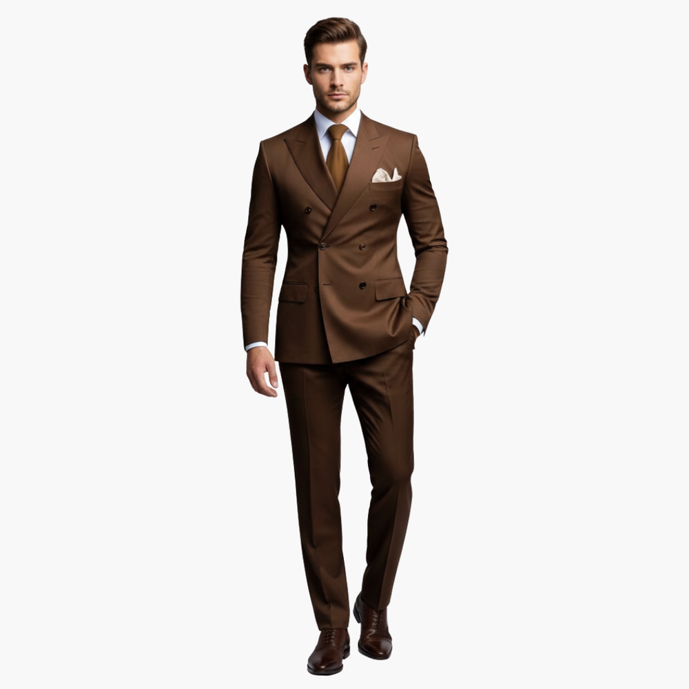 Men's Slim Fit Two-Piece Suit Set-Metro Lane Plaza