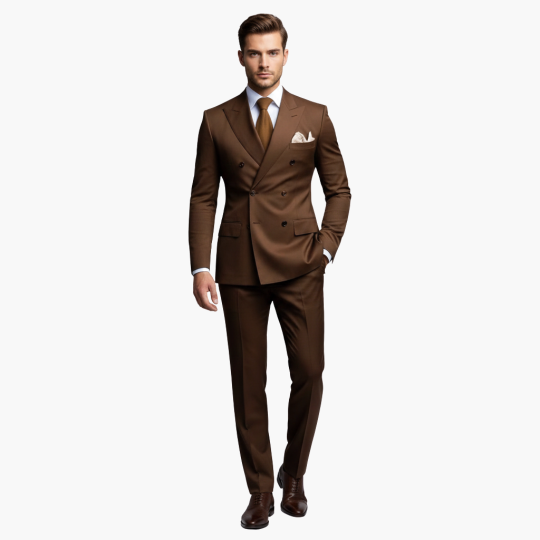 Men's Slim Fit Two-Piece Suit Set-Metro Lane Plaza