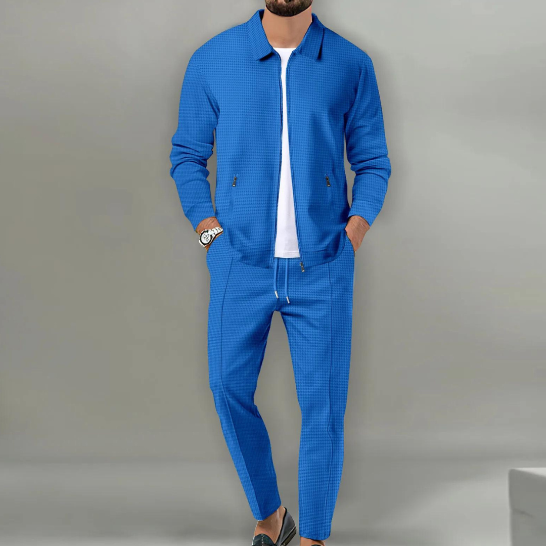 Classic Men's Cardigan Complete Set-Metro Lane Plaza