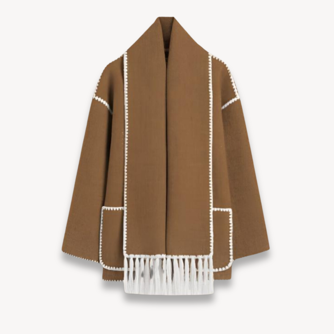 Oversized kappejakke til kvinder