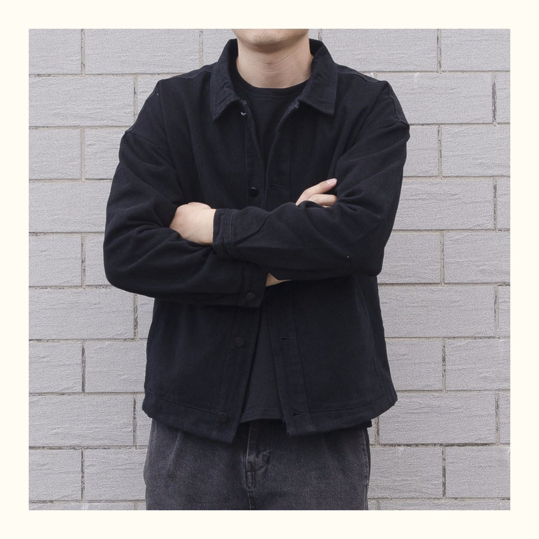 Veste décontractée boutonnée pour homme
