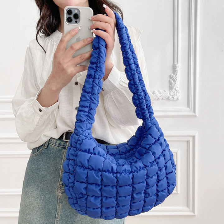 Sophia | Women's Stylish Solid Puffer Shoulder Bag-Metro Lane Plaza