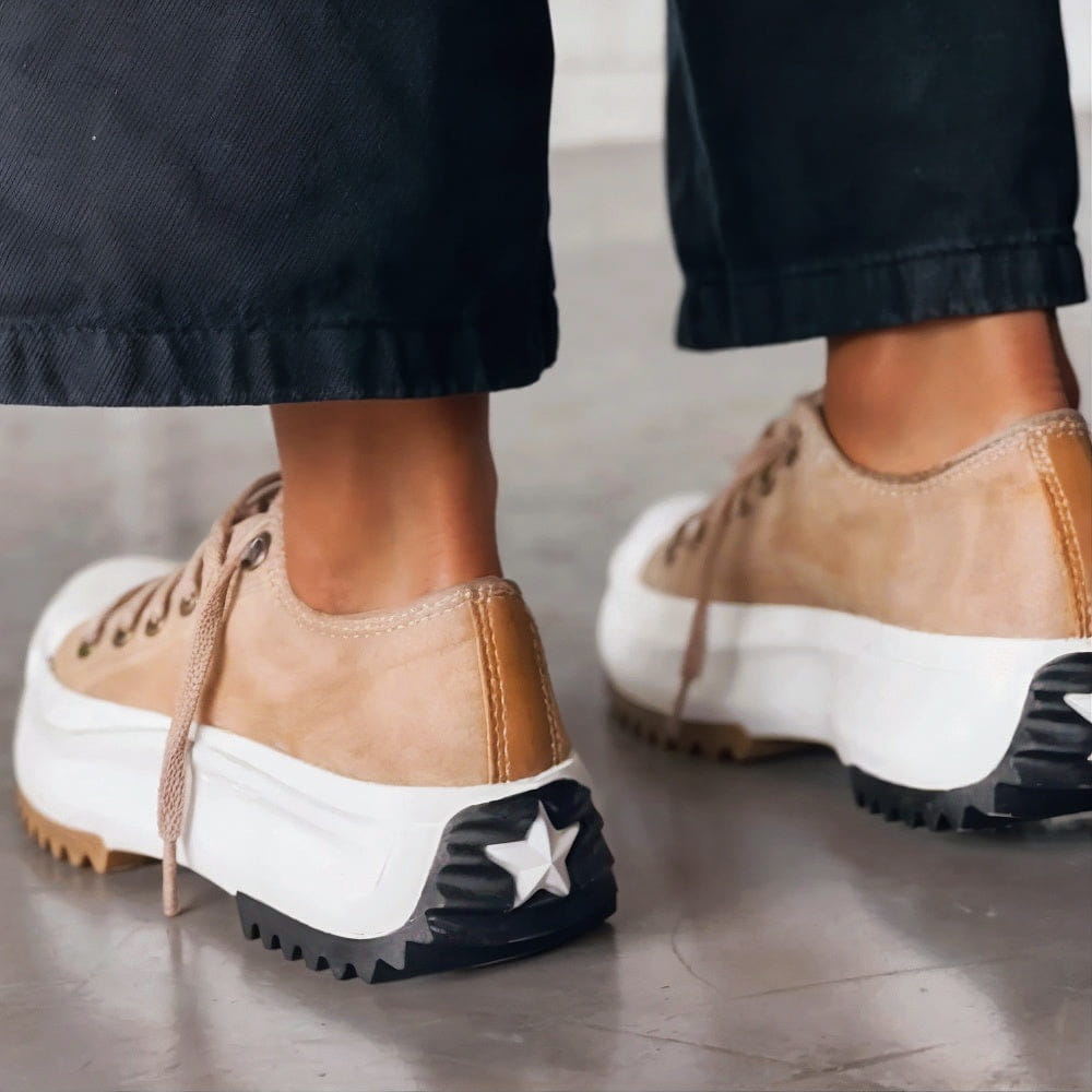 Elisa | Women's Leather Platform Sneakers-Metro Lane Plaza