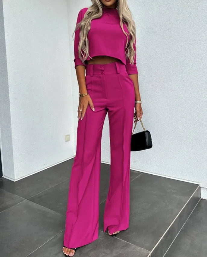 Violet | Women's Stylish Two-Piece Outfit-Metro Lane Plaza