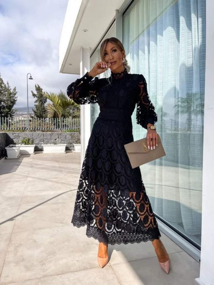 Women's Elegant Lace Bodycon Dress - Stylish Fit-Metro Lane Plaza