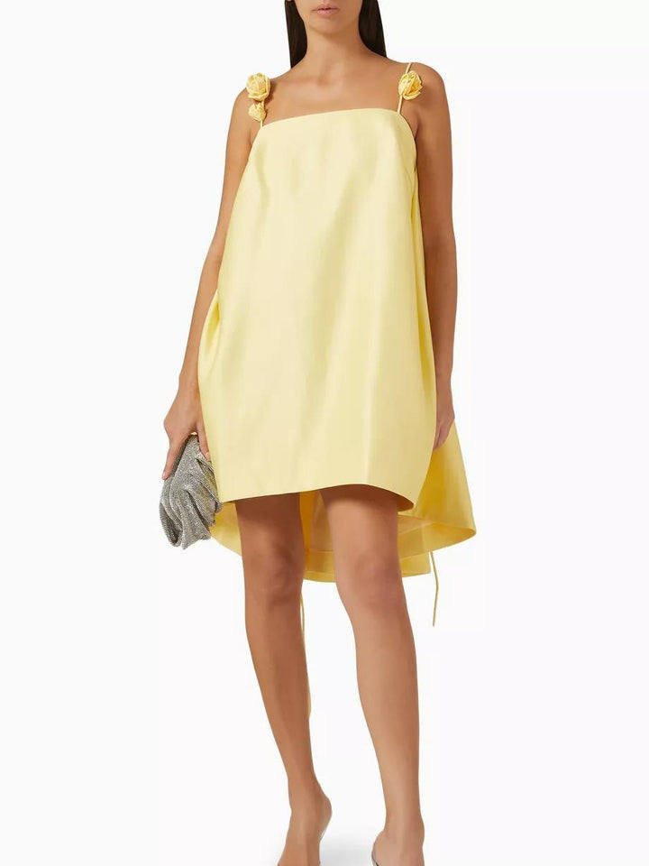 Lillian | Floral Mini Dress with Straps-Metro Lane Plaza