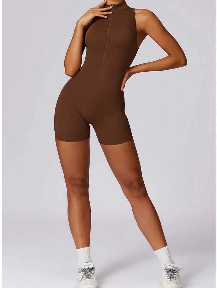 Fenna | Women's Seamless Shaping Yoga Fitness Jumpsuit-Metro Lane Plaza