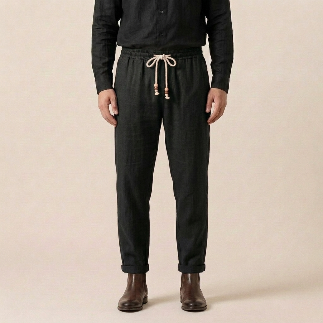 Michael | Stylish, Lightweight & Versatile Linen Pants-Metro Lane Plaza