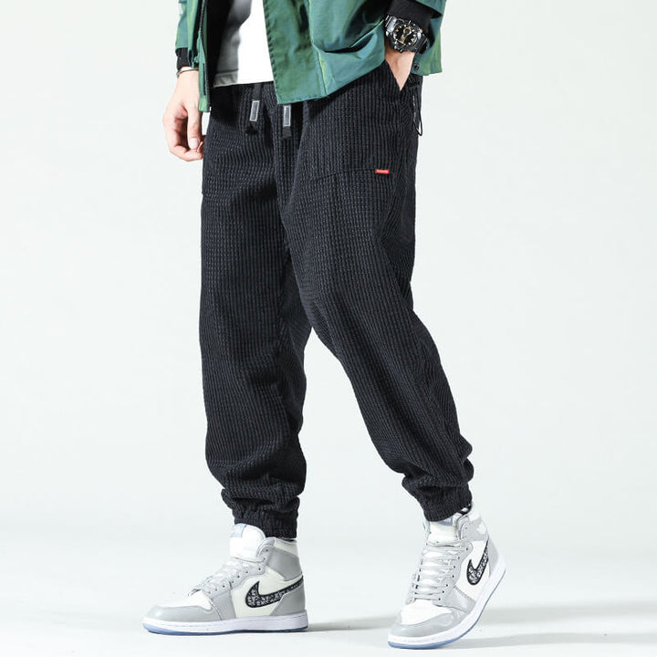 Men's Relaxed Fit Comfortable Corduroy Trousers-Metro Lane Plaza