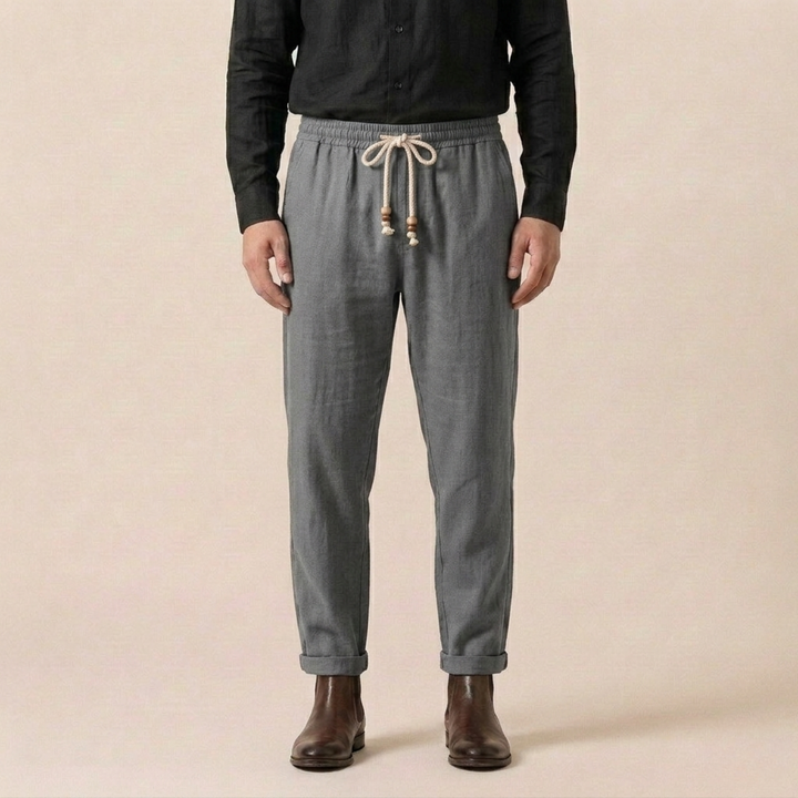 Michael | Stylish, Lightweight & Versatile Linen Pants-Metro Lane Plaza