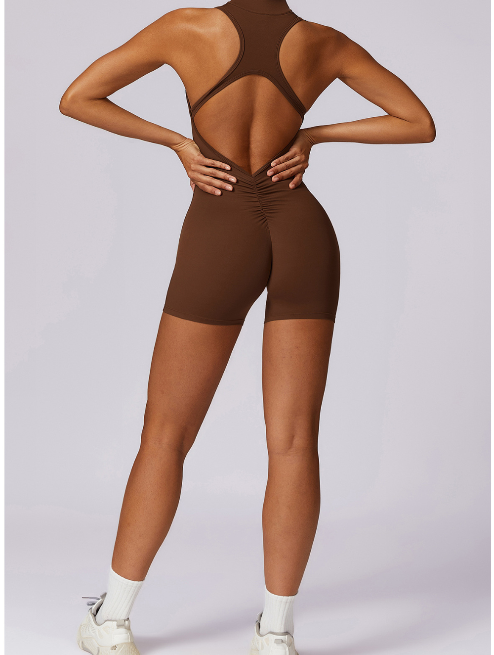 Fenna | Women's Seamless Shaping Yoga Fitness Jumpsuit-Metro Lane Plaza