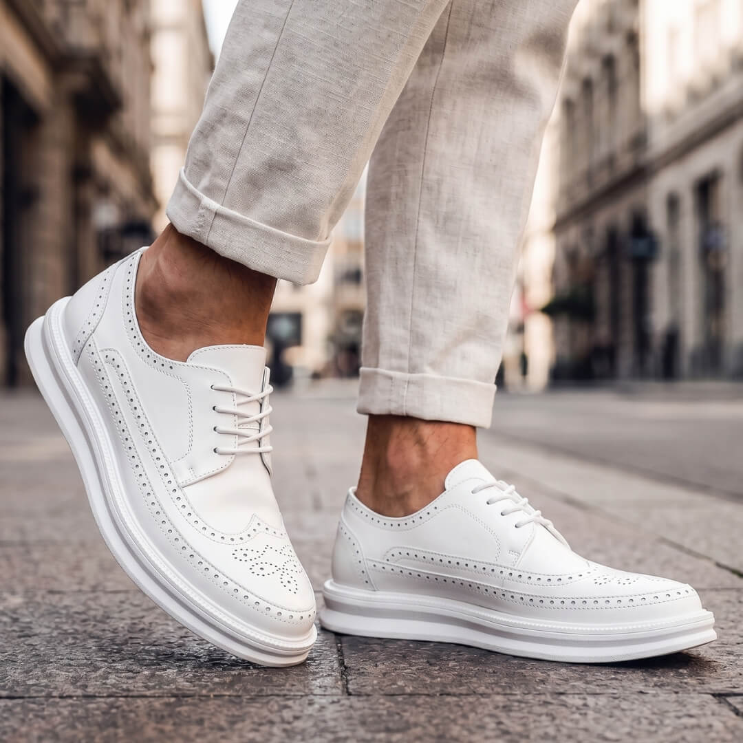 Casual brogue-sneakers til mænd