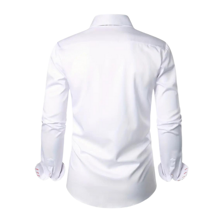 Men's Stylish Shirt with Paisley Design Accent-Metro Lane Plaza
