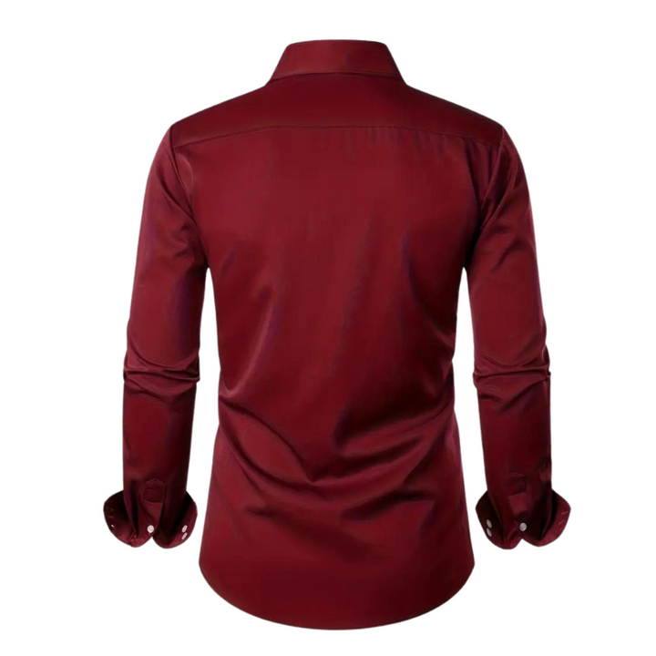 Men's Stylish Shirt with Paisley Design Accent-Metro Lane Plaza