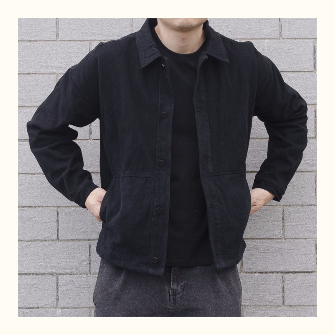 Veste décontractée boutonnée pour homme