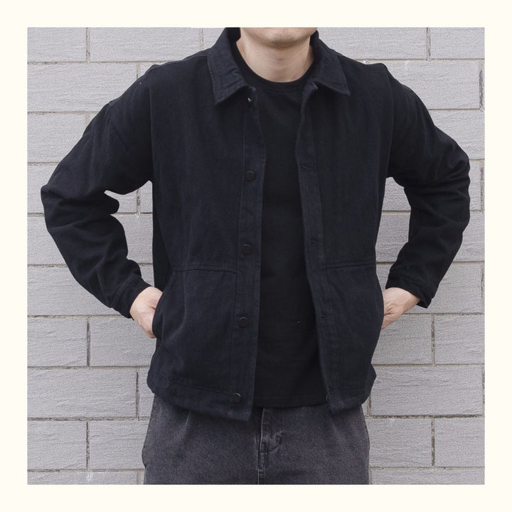 Veste décontractée boutonnée pour homme