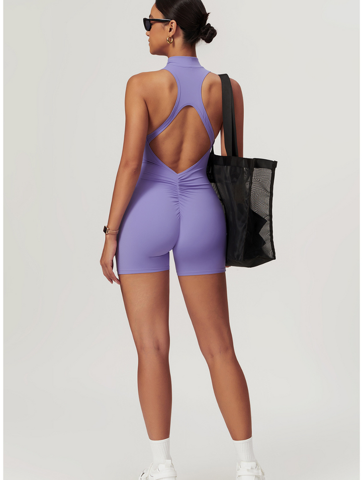 Fenna | Women's Seamless Shaping Yoga Fitness Jumpsuit-Metro Lane Plaza