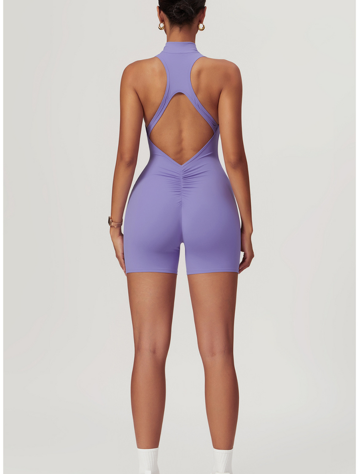 Fenna | Women's Seamless Shaping Yoga Fitness Jumpsuit-Metro Lane Plaza