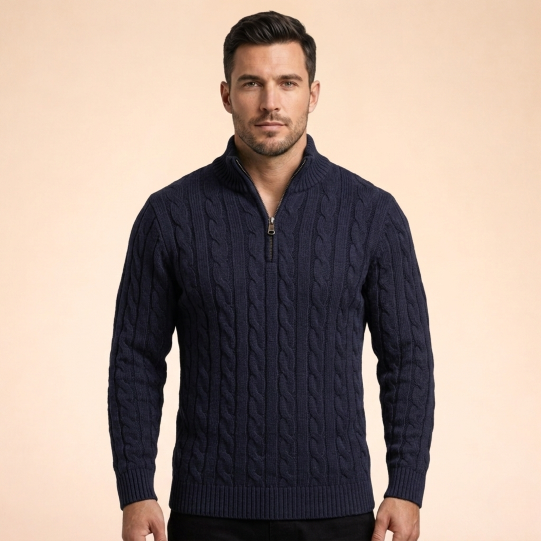 Alexander | Men's Soft, Warm & Timeless Wool Sweater-Metro Lane Plaza