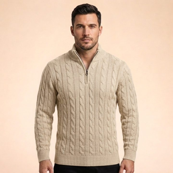 Alexander | Men's Soft, Warm & Timeless Wool Sweater-Metro Lane Plaza