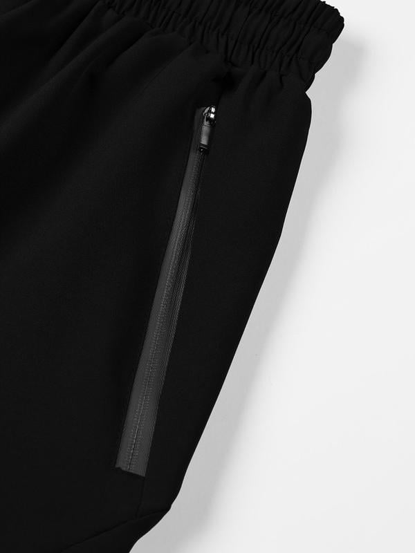 Men's casual drawstring waistband shorts
