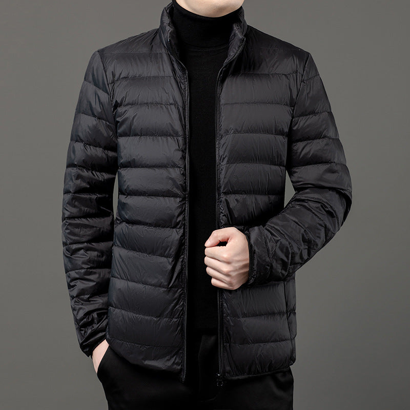 Miesten slim fit -kevyt toppatakki