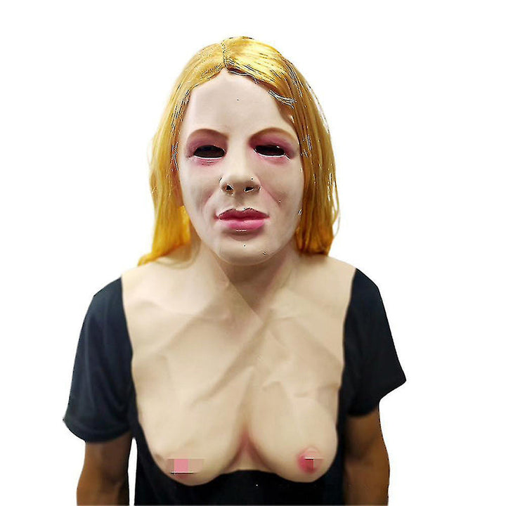 Masque intégral réaliste en latex pour cosplay et costumes d’Halloween