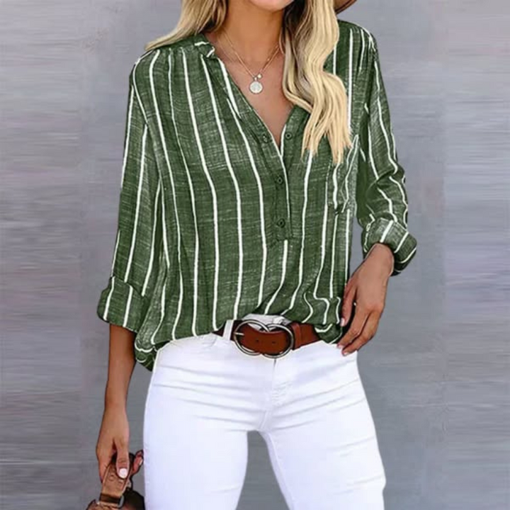 Melody | Women's Striped Summer Top-Metro Lane Plaza