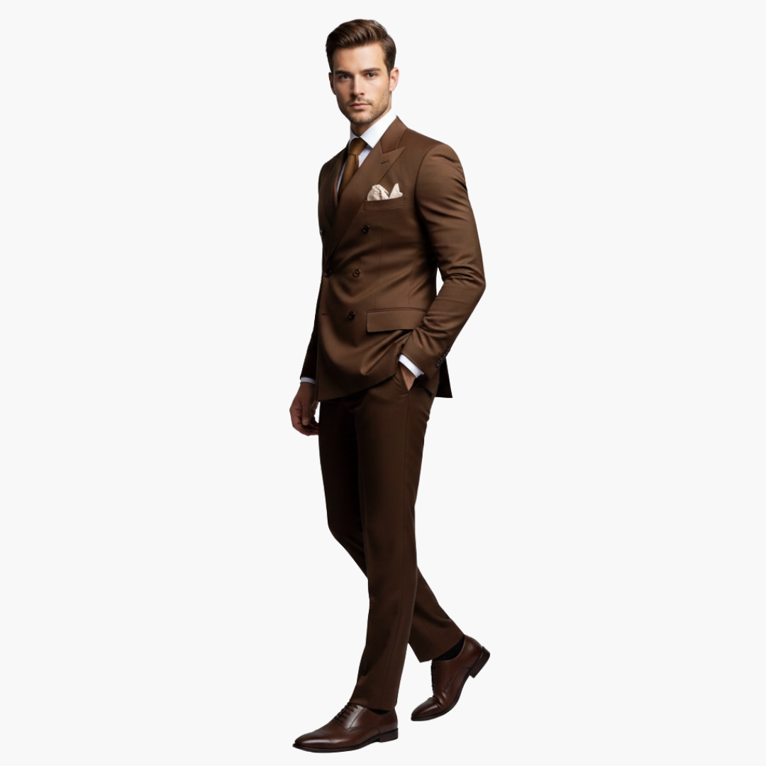 Men's Slim Fit Two-Piece Suit Set-Metro Lane Plaza