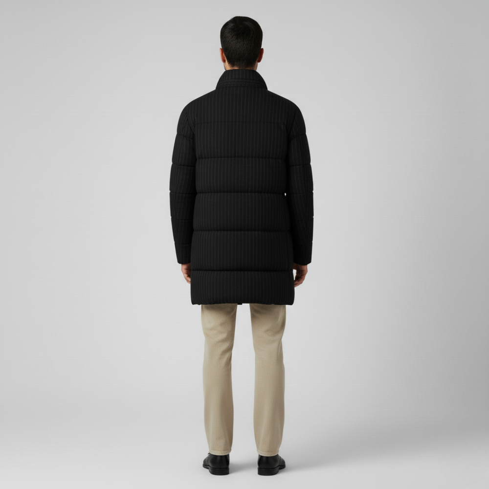 Adrian | Stylish Men's Classic Overcoat-Metro Lane Plaza