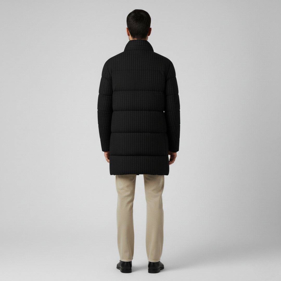 Adrian | Stylish Men's Classic Overcoat-Metro Lane Plaza