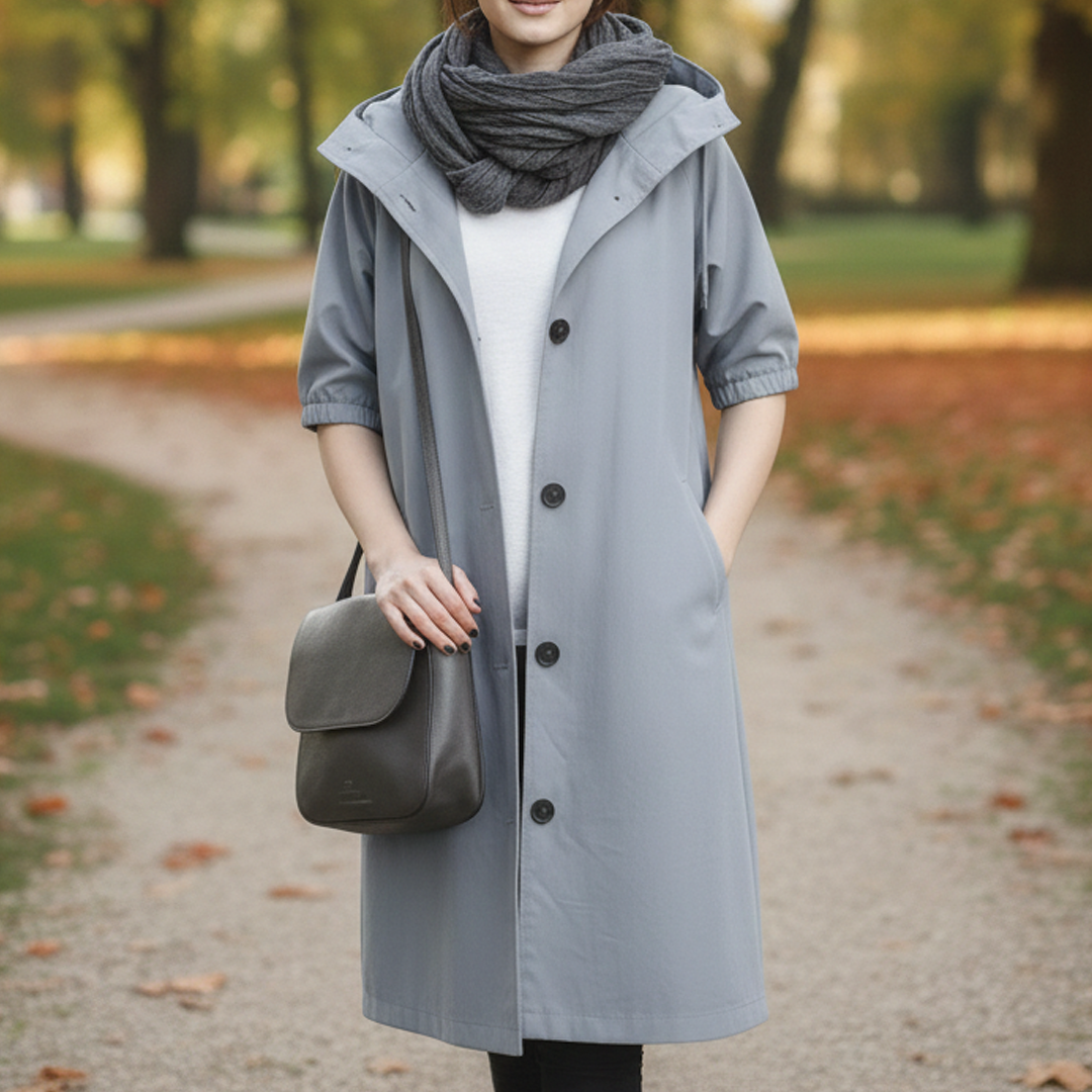Women's Hooded Trench Coat